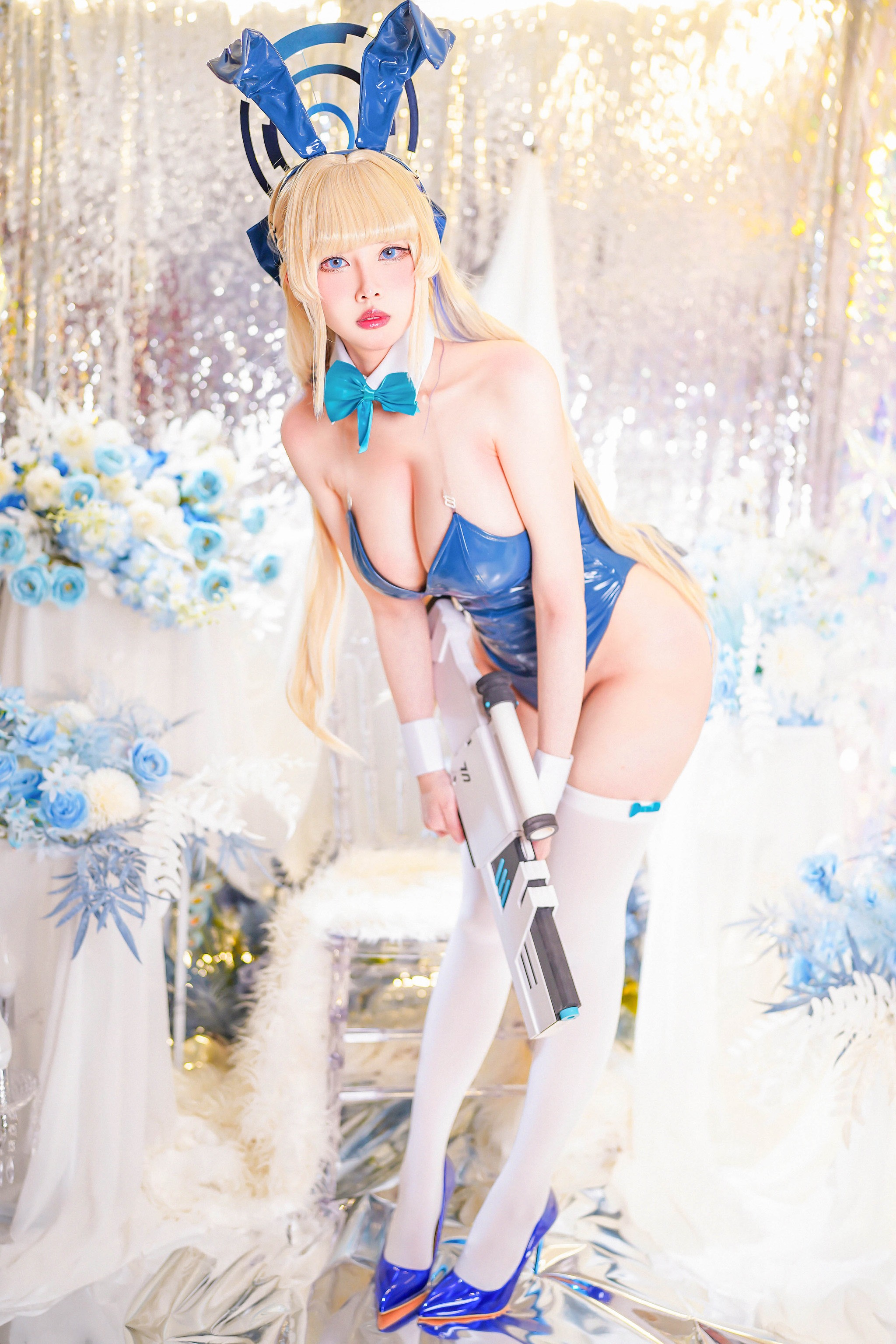 图片[1]-KaYa萱 – NO.063 Asuma Toki Bunny Girl  Blue Archive[53P]-XikXak